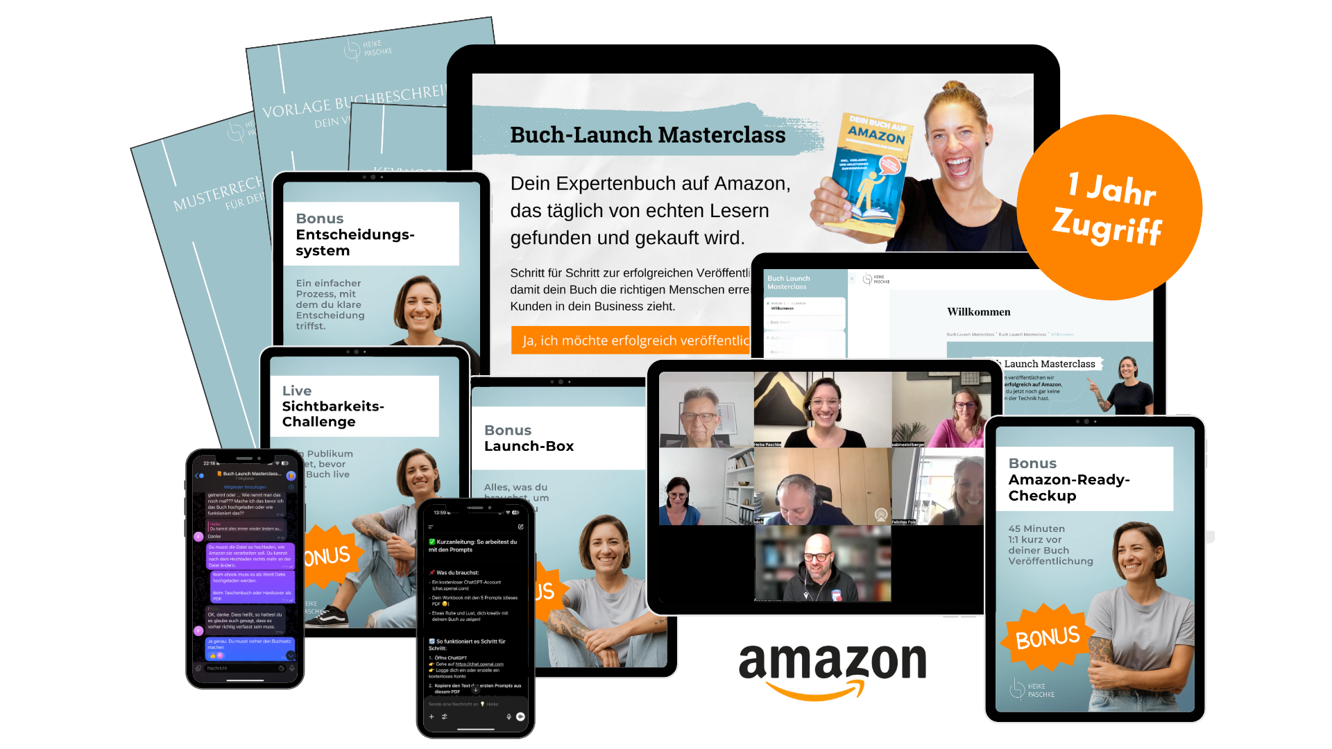 Abbildung der Inhalte der Buch-Launch Masterclass